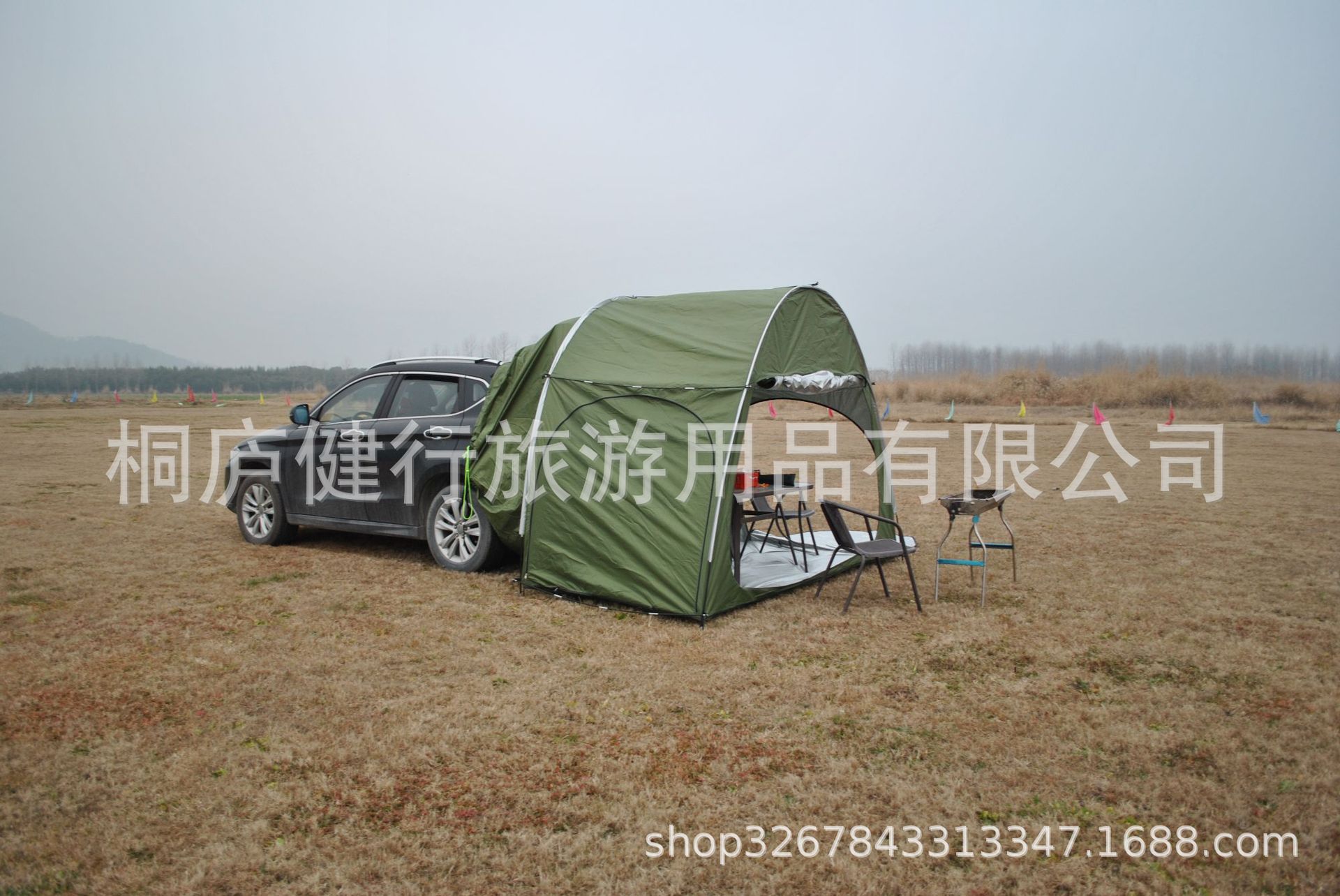 Cheap Goat Tents Outdoor Car Trunk Tent Sunshade Rainproof Tailgate Shade Awning Tent For SUV Car Self Driving Tour Barbecue Camping Tool   
